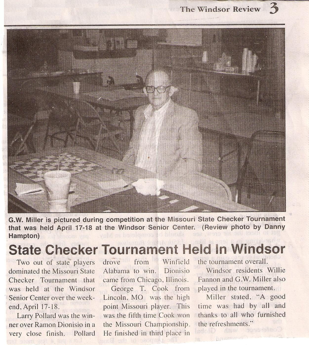 482010 The Windsor Review "Windsor To Host State Checker